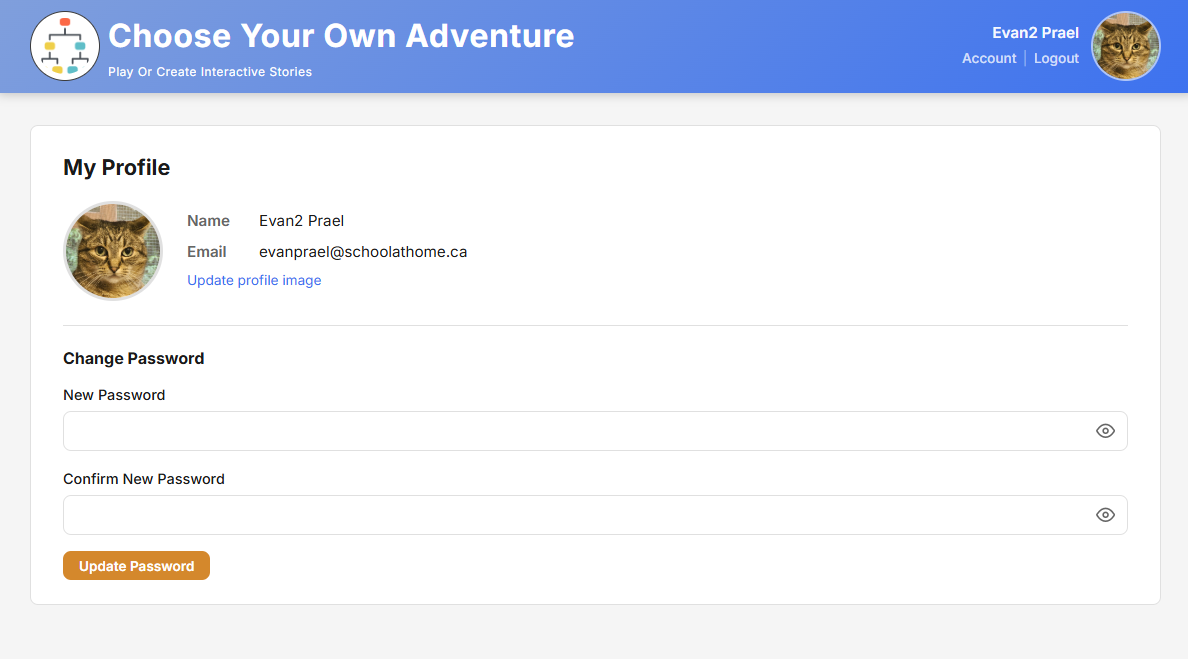 Screenshot: admin panel showing user management table